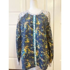 Sundance Button Down Blouse Size Large